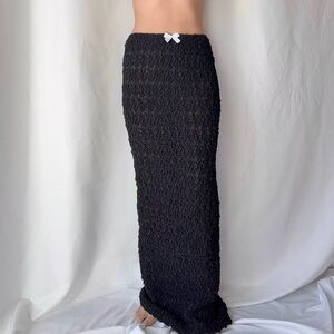 Halden Black Bubble Skirt Set